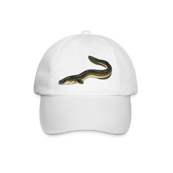 Aal Angeln - Baseballkappe - Weiß/Weiß - Vorne