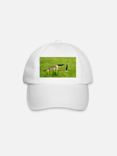 Gans - Baseballkappe - Weiß/Weiß