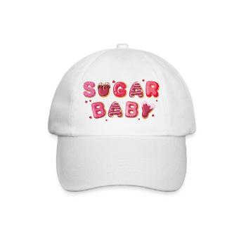 Zuckersüßes Baby - Baseballkappe - Weiß/Weiß - Vorne