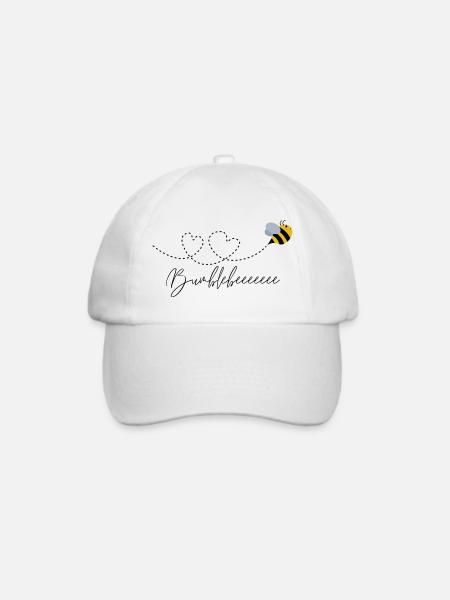 Bumblebee Liebe - Baseballkappe - Weiß/Weiß