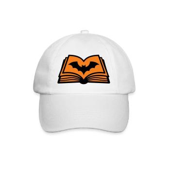 Zauberbuch Fledermaus Icon - Baseballkappe - Weiß/Weiß - Vorne