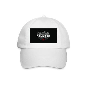 Danmark Urban Copenhagen Streetwear - Baseballkappe - Weiß/Weiß - Vorne