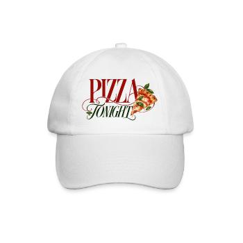 Pizza Tonight Pizza Slice - Baseballkappe - Weiß/Weiß - Vorne