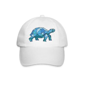 Walking Poly Schildkröte - Baseballkappe - Weiß/Weiß - Vorne