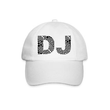 DJ - Baseballkappe - Weiß/Weiß - Vorne