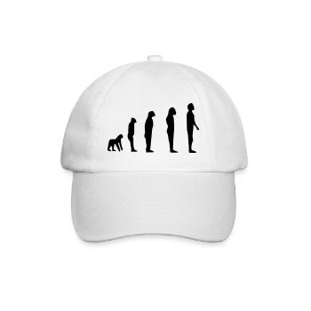 Darwin Evolution - Baseballkappe - Weiß/Weiß - Vorne