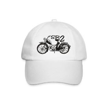 Simson SR2 - Baseballkappe - Weiß/Weiß - Vorne