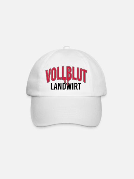 Vollblut Landwirt - Baseballkappe - Weiß/Weiß