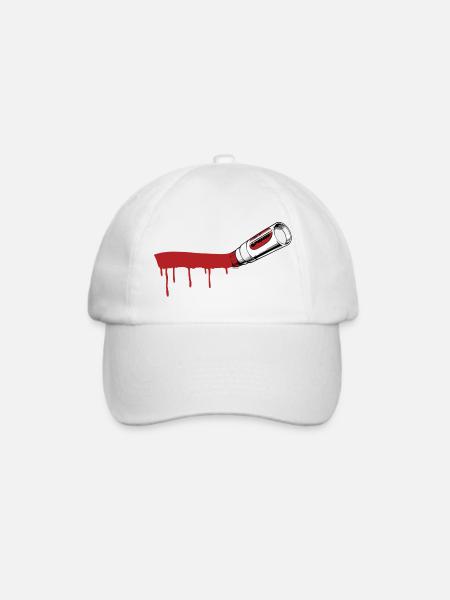 Marker Swoosh - Baseballkappe - Weiß/Weiß