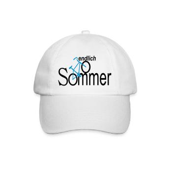 endlich sommer - Baseballkappe - Weiß/Weiß - Vorne