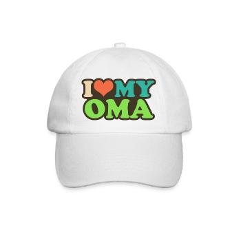 i love my oma - Baseballkappe - Weiß/Weiß - Vorne