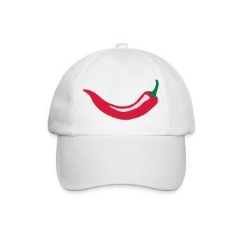lächelnd Chili - Baseballkappe - Weiß/Weiß - Vorne