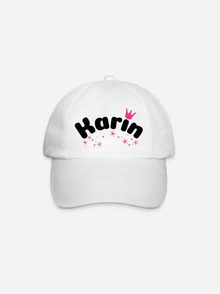 Karin - Baseballkappe - Weiß/Weiß