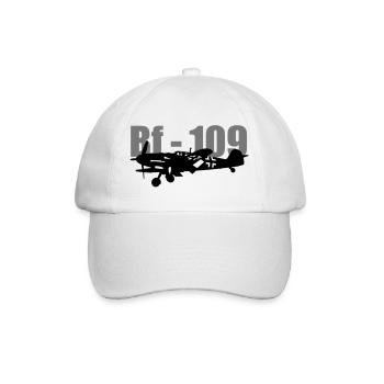 Bf-109 - Baseballkappe - Weiß/Weiß - Vorne