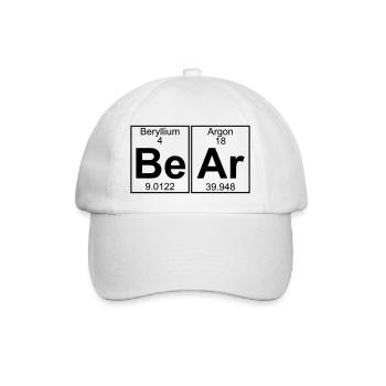 Be-Ar (bear) - Full - Baseballkappe - Weiß/Weiß - Vorne