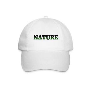 Nature - Baseballkappe - Weiß/Weiß - Vorne
