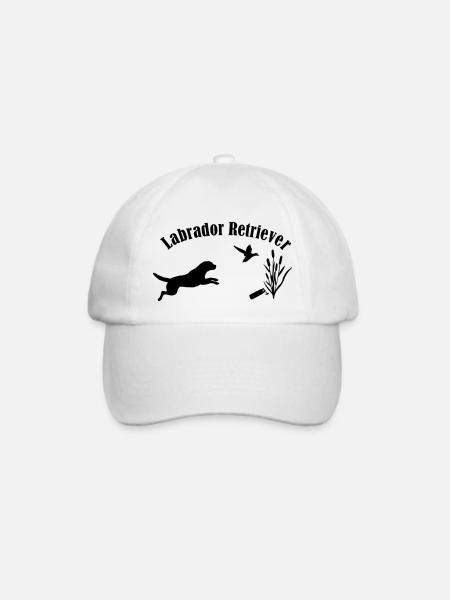 Labrador Retriever - Baseballkappe - Weiß/Weiß