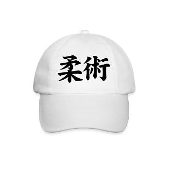 Jujutsu / Ju-jitsu / Jūjutsu / Kampfkünste / Kampf - Baseballkappe - Weiß/Weiß - Vorne