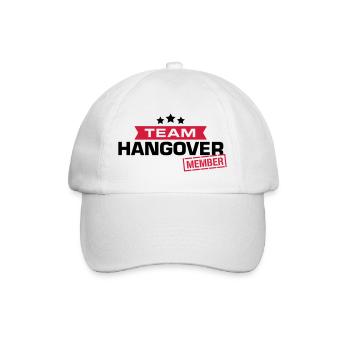hangover team - Baseballkappe - Weiß/Weiß - Vorne