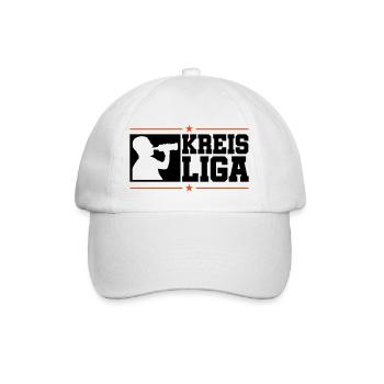 kreis liga trinken - Baseballkappe - Weiß/Weiß - Vorne