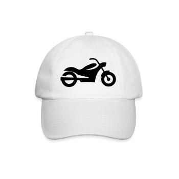 Motorrad - Baseballkappe - Weiß/Weiß - Vorne