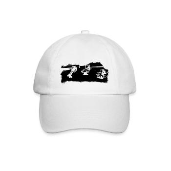 BMX-Rennen - Baseballkappe - Weiß/Weiß - Vorne