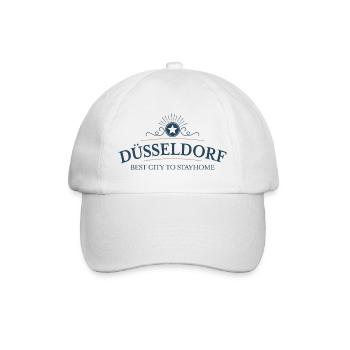 Düsseldorf - Baseballkappe - Weiß/Weiß - Vorne