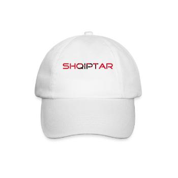 Albaner- Shqiptar - Baseballkappe - Weiß/Weiß - Vorne