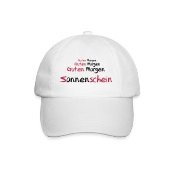 Guten Morgen Sonnenschein - Baseballkappe - Weiß/Weiß - Vorne