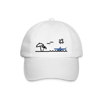 Shark - Baseballkappe - Weiß/Weiß - Vorne