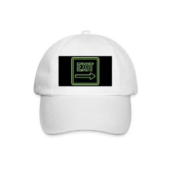 Exit - Baseballkappe - Weiß/Weiß - Vorne