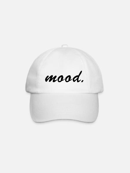 mood. - Baseballkappe - Weiß/Weiß