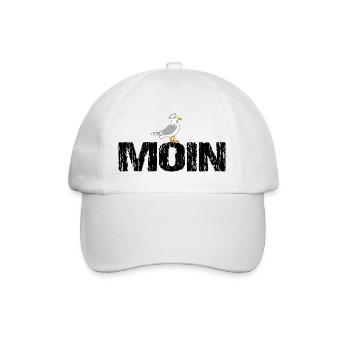 Moin - Baseballkappe - Weiß/Weiß - Vorne