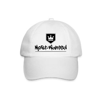 Most Wanted Warzone Gaming Zocken - Baseballkappe - Weiß/Weiß - Vorne