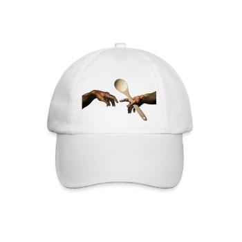 Michelangelo Kochlöffel - Baseballkappe - Weiß/Weiß - Vorne