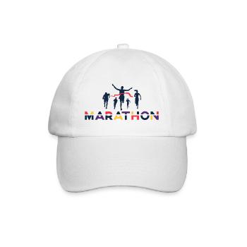 Marathon - Baseballkappe - Weiß/Weiß - Vorne