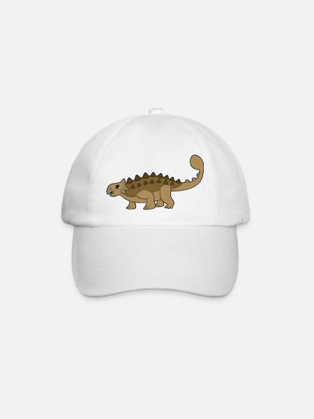 Ankylosaurus - Baseballkappe - Weiß/Weiß