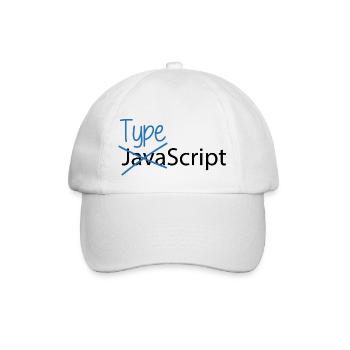 Typescript over Javascript - Baseballkappe - Weiß/Weiß - Vorne