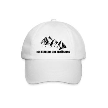 ICH KENNE DA EINE ABKÜRZUNG - Baseballkappe - Weiß/Weiß - Vorne