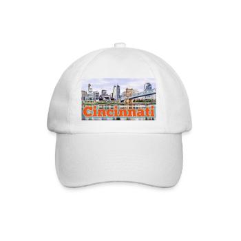 Cincinnati - Baseballkappe - Weiß/Weiß - Vorne