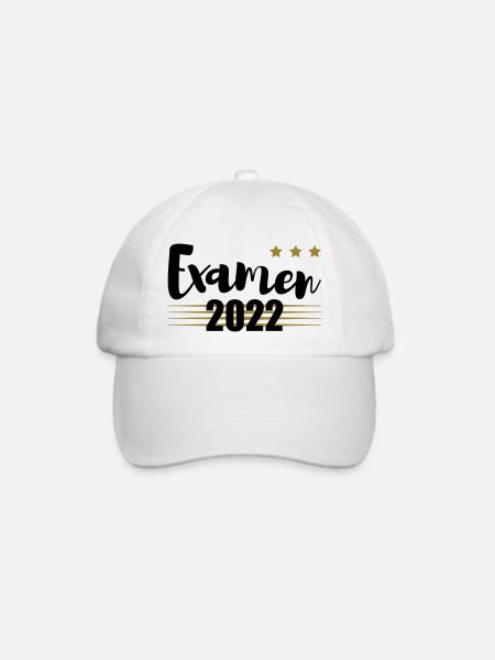 Examen 2022 gold - Baseballkappe - Weiß/Weiß