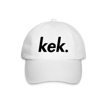 kek - Baseballkappe - Weiß/Weiß - Vorne