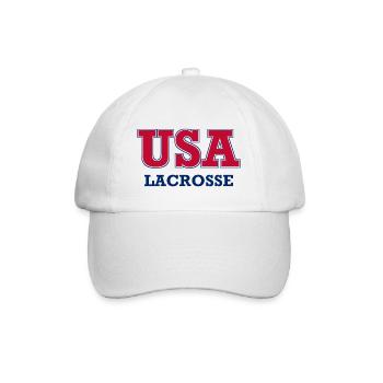 USA Lacrosse - National Colors - United States - Baseballkappe - Weiß/Weiß - Vorne
