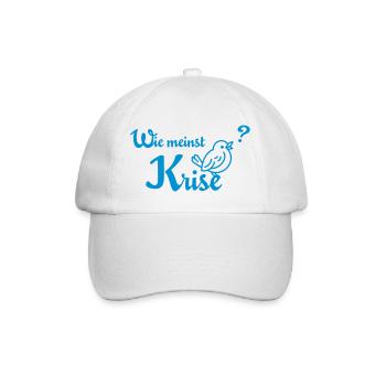 Wie meinst Krise, Spatzl? - Baseballkappe - Weiß/Weiß - Vorne