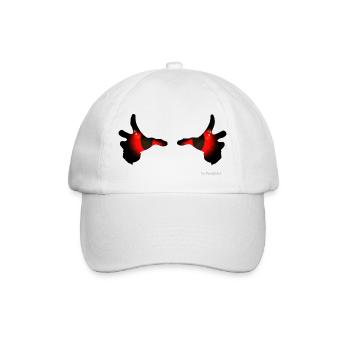 Devil Eyes - Baseballkappe - Weiß/Weiß - Vorne