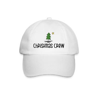 Christmas Crew - Baseballkappe - Weiß/Weiß - Vorne