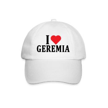 T-Shirt Ich liebe Jeremiah T-Shirt Geschenkidee - Baseballkappe - Weiß/Weiß - Vorne