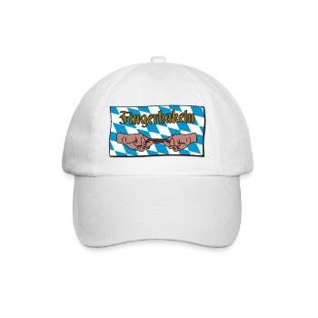 Fingerhakeln V2 - Baseballkappe - Weiß/Weiß - Vorne