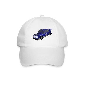 Rennauto - Baseballkappe - Weiß/Weiß - Vorne