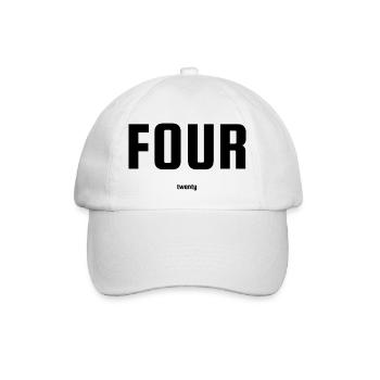 Fourtwenty 420 - Baseballkappe - Weiß/Weiß - Vorne